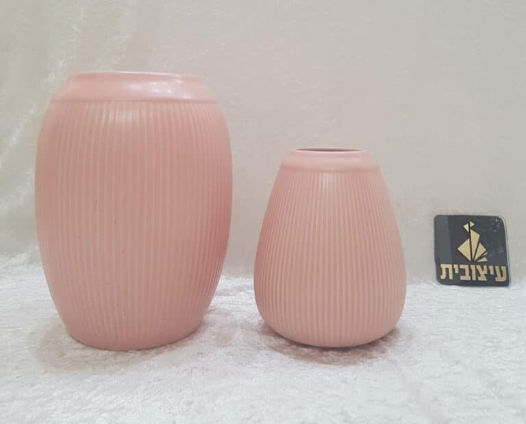 אגרטל קרמיקה ורוד
